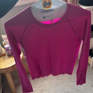 Women's Pink Long Sleeve Top